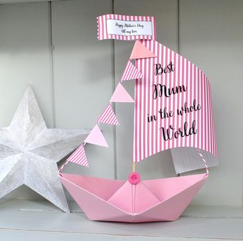 Personalised Mother's Day Sail Boat Card, 2 of 12