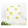 Luxurious Linen Cushion With Lemon Slices, thumbnail 3 of 3