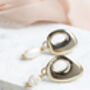 Small Mismatched Earrings With Pearls, thumbnail 4 of 4
