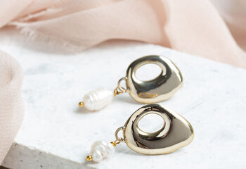 Small Mismatched Earrings With Pearls, 4 of 4