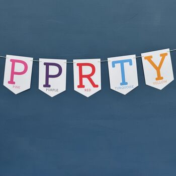 Personalised Five Birthday Banner : 5th Birthday Party Decoration, 6 of 7