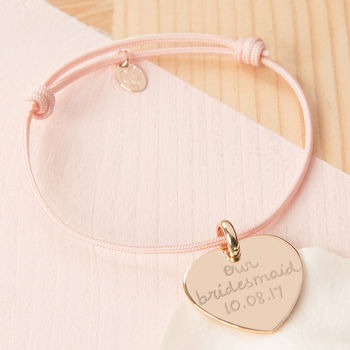 personalised charm bracelet bridesmaid flower notonthehighstreet