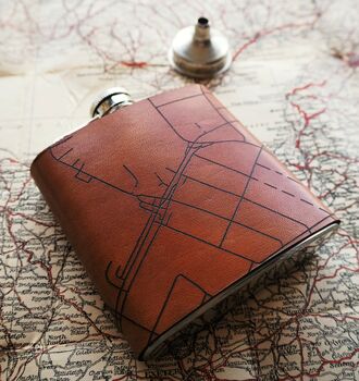 Personalised Road Map Hip Flask, 3 of 9
