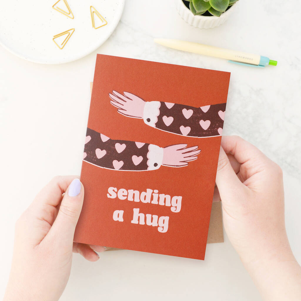 'Sending A Hug' Greeting Card, 1 of 5