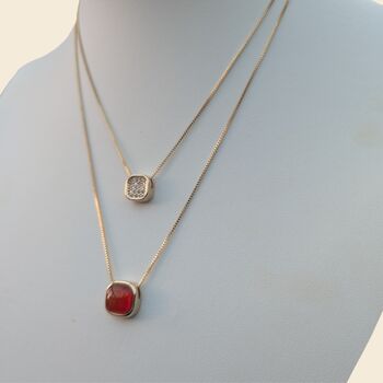 Alison Gold Plated Necklace Layered Necklace, 8 of 8