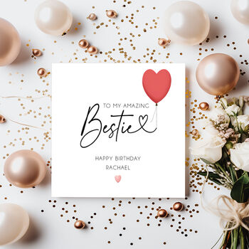 Bestie Balloon Card, 2 of 3