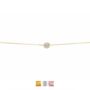 Lux Stone Bracelet Rose Or Gold Plated 925 Silver, thumbnail 1 of 8