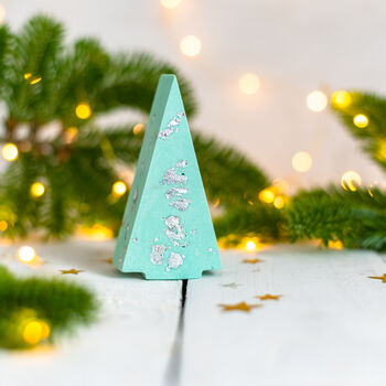 Pastel And Silver Jesmonite Christmas Tree Decoration, 11 of 12