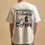 Personalised Coffee And Compost Gardening Graphic Tee For Dad, thumbnail 1 of 3