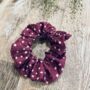 Wire Twist Bandeau Headband And Scrunchie In Plum, thumbnail 3 of 3