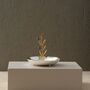 Handmade Silver Serving Dish With Gold Olive Branch Detail, thumbnail 1 of 2