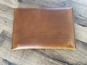 Personalised Tan Leather A5 Travel Documents Wallet, 6 of 12