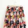 Retro Print Cotton Midi Skirt, thumbnail 5 of 5