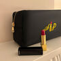Personalised Lipstick Embroidered Monogrammed Bag, thumbnail 3 of 8
