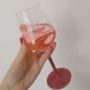 Personalised Birthday Glittered Wine Glass, thumbnail 2 of 6