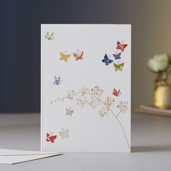 Butterflies And Flowers Luxury Boxed Card Set, 3 of 5