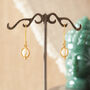 Pearl Gold Caged 18 K Gold And Silver Drop Earrings, thumbnail 7 of 9