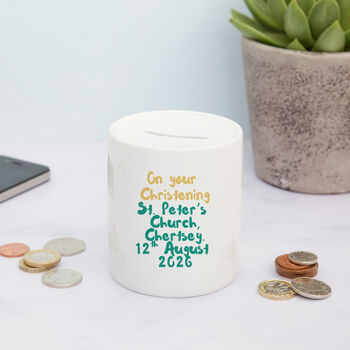 New Baby Dragon Money Pot / On Your Christening Gift, 2 of 2