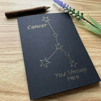 Personalised Constellation Star Sign Birthday Card, 8 of 12