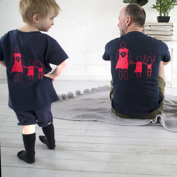 Super Dad And Me Twinning T Shirts, 2 of 2