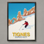 Tignes Ski Resort Poster, thumbnail 1 of 7