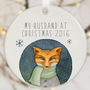 Personalised Tree Decoration With Fox Watercolour, thumbnail 1 of 2