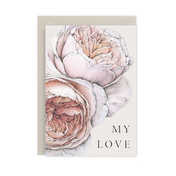 Spring Blossom 'My Love' Botanical Card, 2 of 2