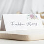 Wedding Place Cards Pink, Blue And White Florals, thumbnail 1 of 4