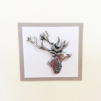 Handmade Stag Birthday Card, 5 of 5