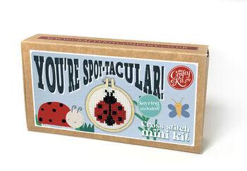 You're Spot Tacular! Mini Matchbox Cross Stitch Kit, 2 of 6
