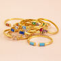 Baguette Birthstone Stacking Ring, thumbnail 5 of 6