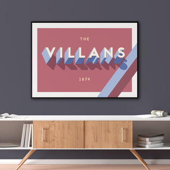 Aston Villa 'The Villans' Poster, 3 of 7