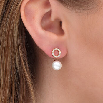 Sterling Silver Or Gold Plated Circle Stud Earrings, 2 of 6
