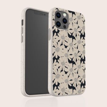 White Flowers, Biodegradable Phone Case, 4 of 8