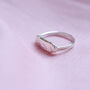 Personalised Textured Rectangle Signet Ring, thumbnail 7 of 11
