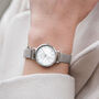 Natural Stone Mesh Wedding Watch With Free Engraving, thumbnail 1 of 12
