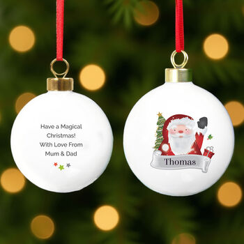 Personalised Santa Claus Bauble, 4 of 5