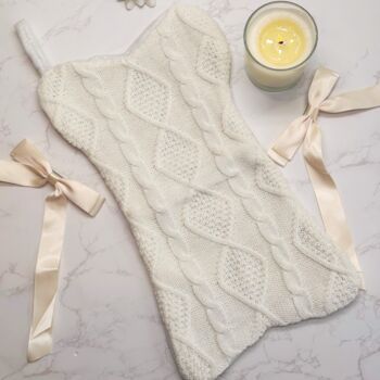 Dog Bone Christmas Stocking – Cute Festive Gift For Dogs And Puppies In Red Or White, 9 of 9