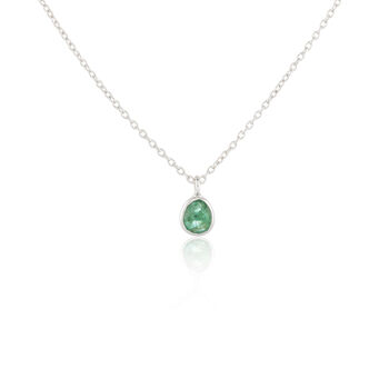 Hampton Emerald And Sterling Silver Necklace, 2 of 6