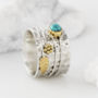 Secret Garden Turquoise Silver Ring, thumbnail 1 of 11