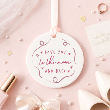 Valentines Day Moon And Back Bottle Tag – Custom Keepsake Gift, 7 of 8