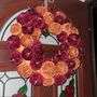 Autumn Velvet Pumpkin Wreath, thumbnail 1 of 4