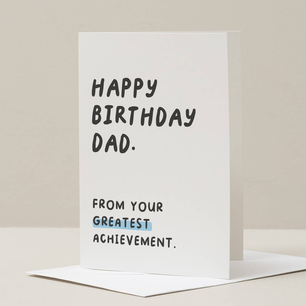 Funny Dad Birthday Card By Paper Scene