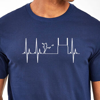 Funny Rugby Heartbeat T Shirt Gift For Him, 3 of 3