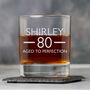 Personalised Birthday Aged Glass Tumbler, thumbnail 8 of 8