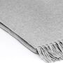 100% Pure Cashmere Throw Cloud Grey, thumbnail 4 of 7