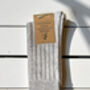 Mens Light Grey Cashmere Blend Socks, thumbnail 1 of 3