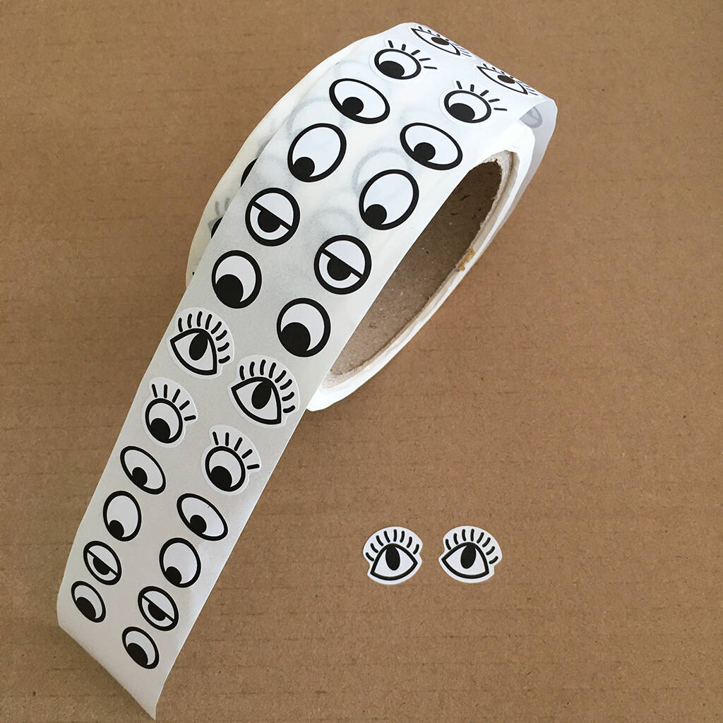 Roll Of Eyeball Stickers By Petra boase Ltd