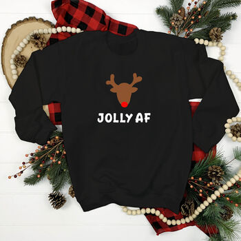 Jolly Af Christmas Jumper, 3 of 6