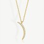 Gold Or Silver Women’s Dainty Crescent Moon Necklace, Celestial Jewellery Gift For Her, thumbnail 2 of 5